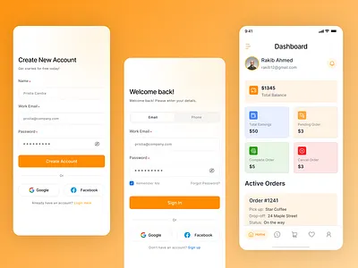 🚚 Delivery App UI – Clean. Minimal. Seamless. delivery delivery man mobile app modern design ui uiux ux