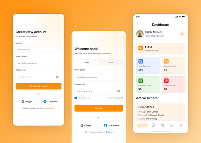 🚚 Delivery App UI – Clean. Minimal. Seamless. delivery delivery man mobile app modern design ui uiux ux