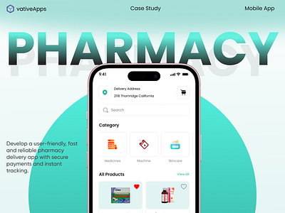 Pharmacy Mobile App Design app design app ui case study design figma graphic design mobile app design mobile app ui mobile ui pharmacy app pharmacy app ui ui uiux ux