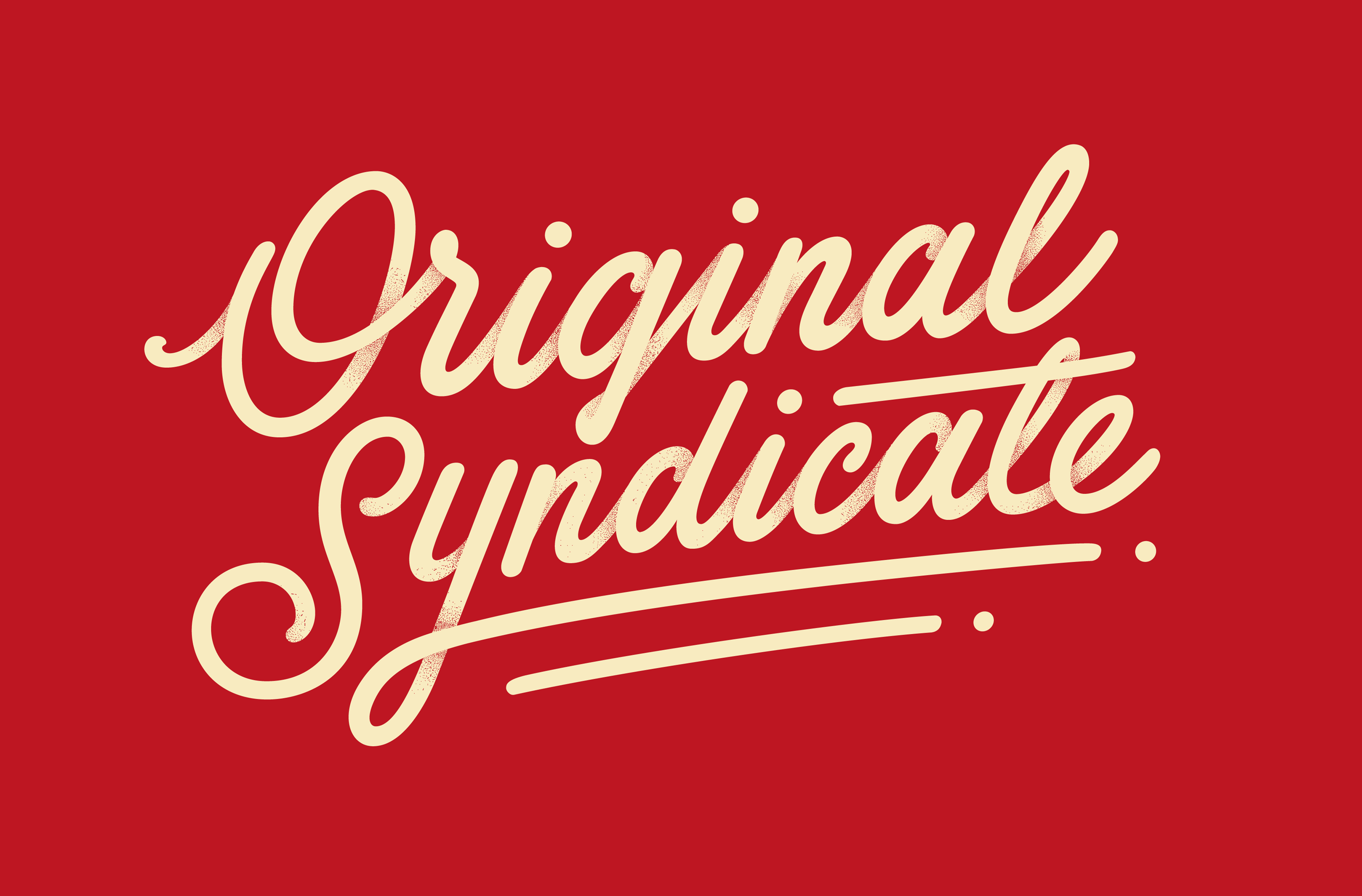 Original Syndicate calligraphy customlettering hand lettering lettering logo logotype type typeface typography