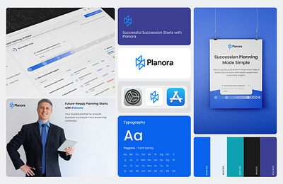 Planora - Fintech SaaS Branding b2bsaas businesssoftware cleanui designsystem dribbblebranding fintech fintechdesign minimaldesign productdesign saasbranding successionplanning