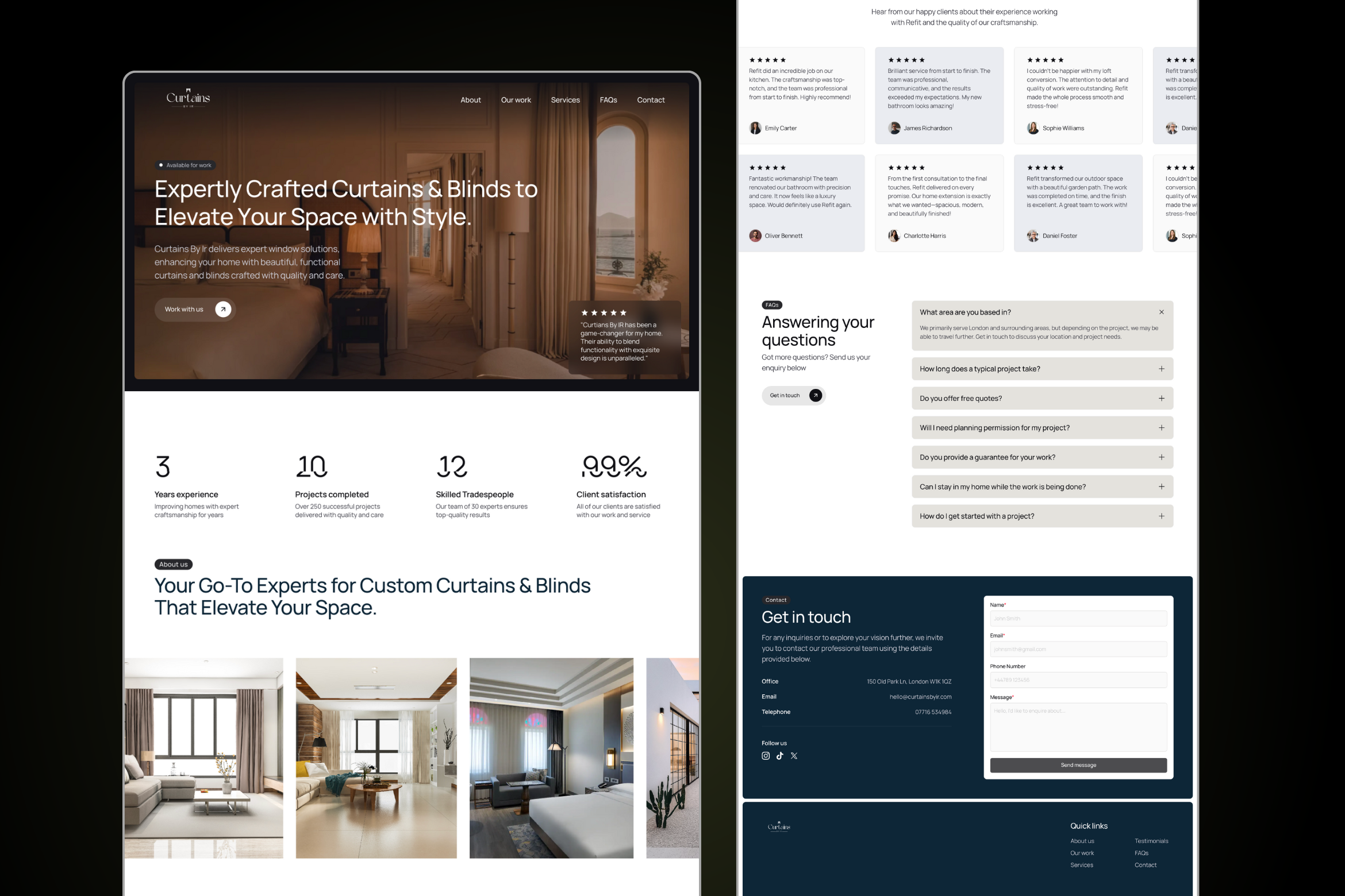 Example of Framer Website Development | No Code Web