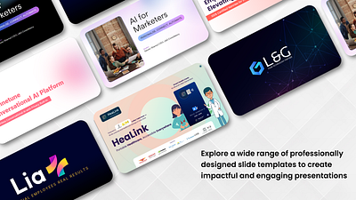 Deck - Portfolio graphic design presentation vector