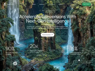 Saas Hero Design ai landing page ai website animated hero animated website conversions creative website hero hero design hero website landing page saas saas hero saas landing page saas web design tech website technology website ui ux web design website