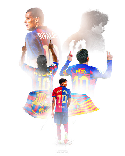 Lamine Yamal New Barca No.10 barca barcelona diego maradona lamine lamine yamal lionel messi maradona messi rivaldo ronaldinho