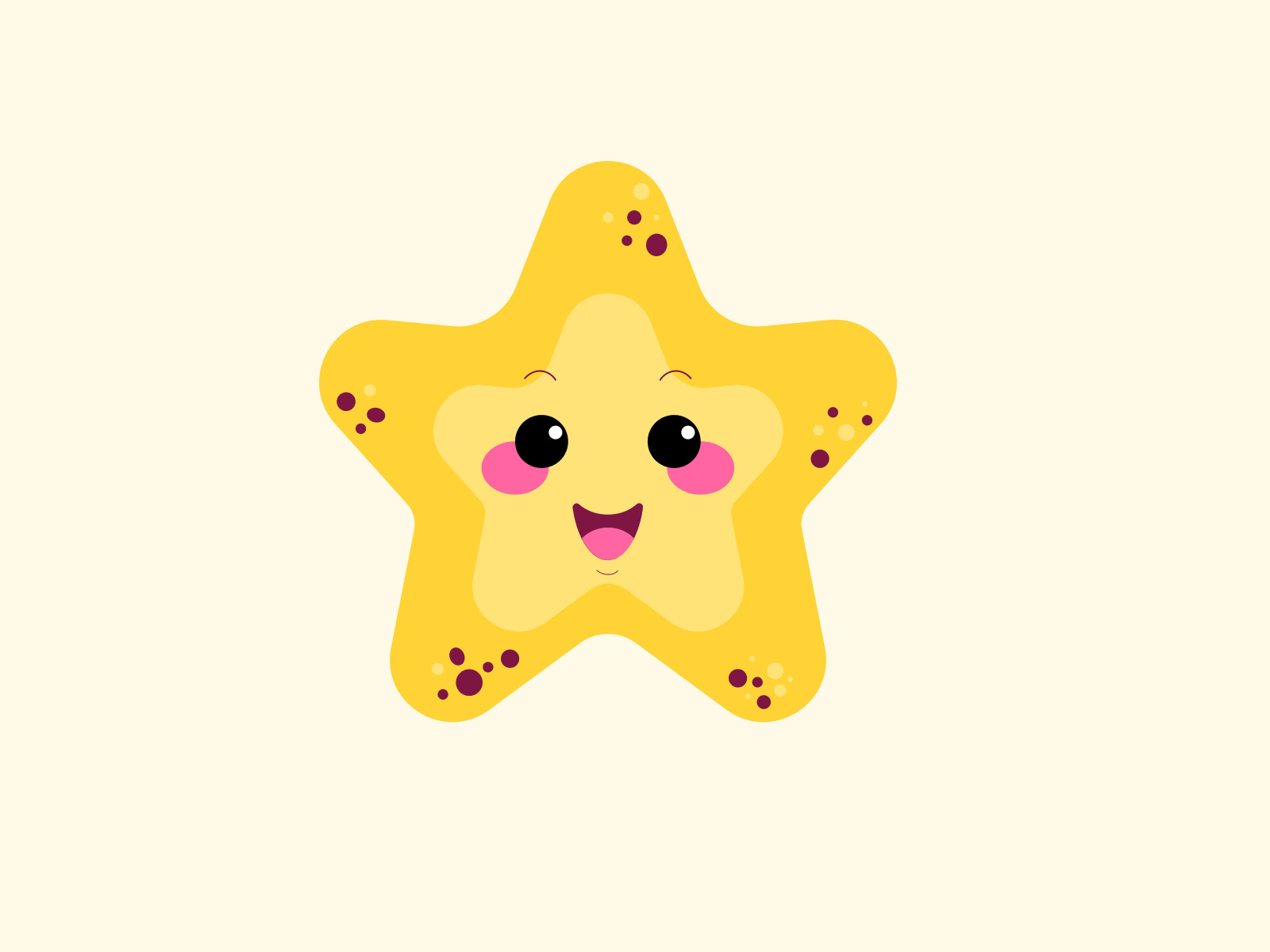 ⭐️ Sea Star Art Illustration for Edtech Brand