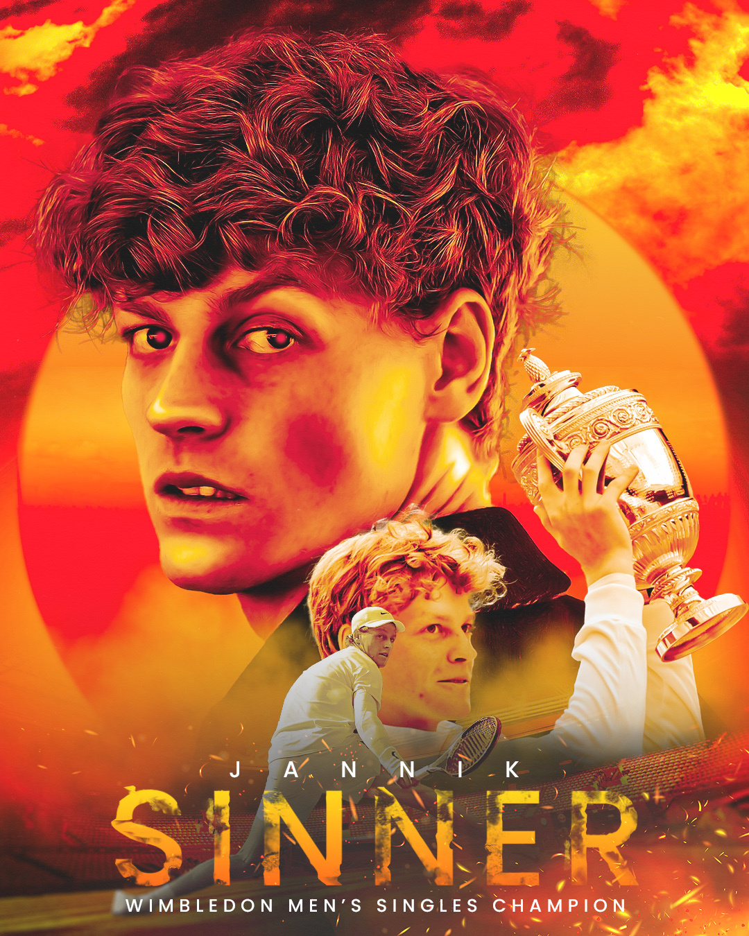 Jannik Sinner Wimbledon Winner 2025 jannik sinner sinner sinners tennis wimbledon wimbledon 2025 finals