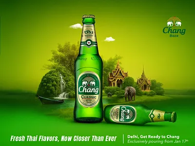 Chang Beer beermarketing brandbuzz creativepour digitalcheers digitalfizz graphic design scrollworthysips servedchilled sharksense sharksensecreative