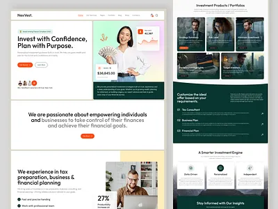 Investment Advisor Website branding design finance finance ui framer global business investment investment advisor investment firm investment platform landing page ui uiux ux web design website