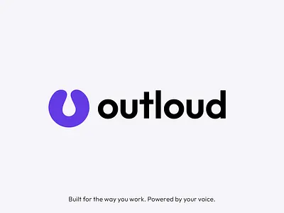 Outloud Logo Light bold brand design brand identity brand identity design brand system branding clean logo logo design logo type logo wordmark logotype loud modern product saas tech technology visual identity wordmark