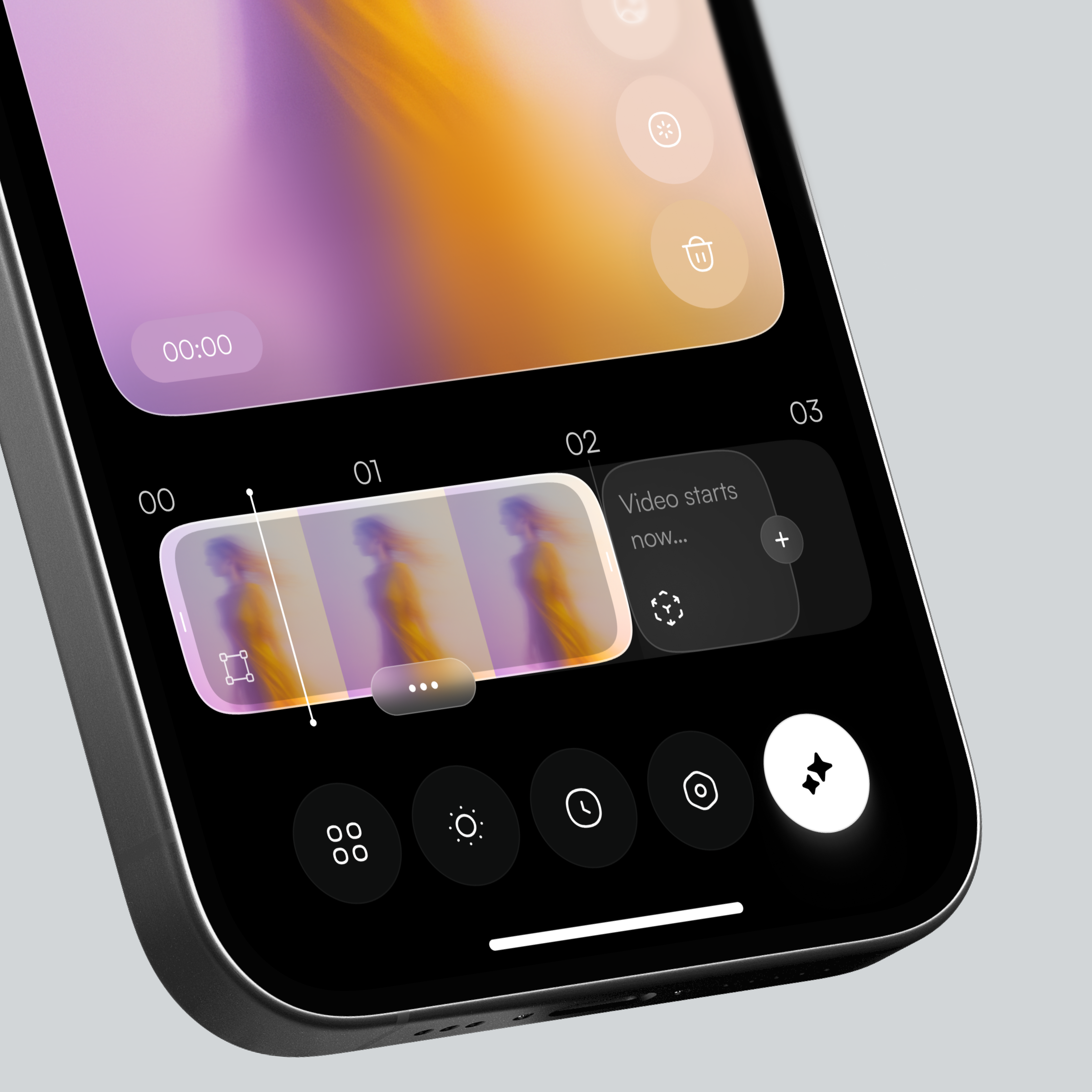 Mobile Storyboard Timeline — UI Concept 3d animation branding design graphic design illustration logo motion graphics product design typography ui ux vector