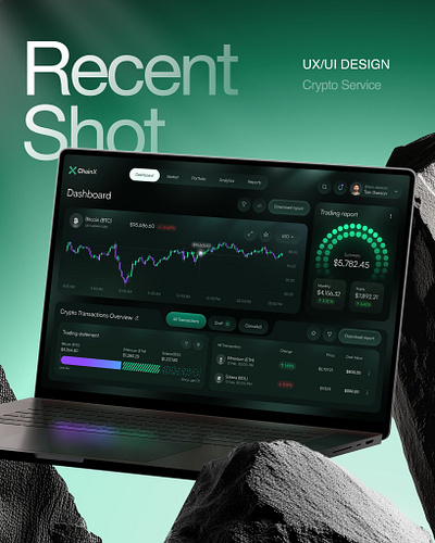 Crypto Service Website Design business website design figma framer graphic design illustration ui web design website design