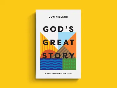 God's Great Story abstract book branding christian church cover crossway design illustration minimal pattern playful shapes simple
