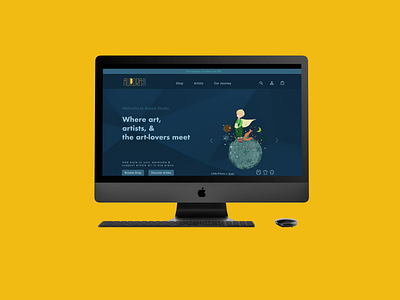 Aurora Studio Redesigned Landing Page ecommerce product design ux