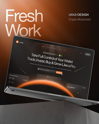 Crypto Product Website Design design figma framer graphic design illustration ui web design website design