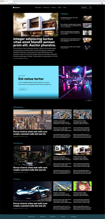 Blog concept design blog visual design