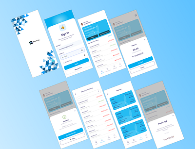 Mobile Money and POS Settlement Mobile App fintech graphic design mobile ui ux