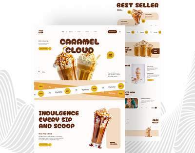 Fogs Wist - Dessert & Beverage UI Kit for SMB figma landing page portfolio ui ux web design website