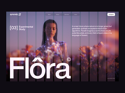 Flôra© branding conceptualart design studio future futuristicdesign graphic design grid helvetica homepage layout logo portfolio typography ui webdesign