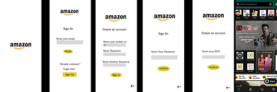 Amazon App – Onboarding & Login Flow Redesign designsystem