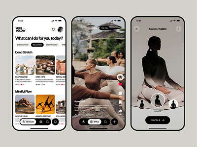 Yoga Community App app app concept app mobile female fitness app foe woman gym meditation mobile app design product soft design softdesign ui ux wellness womens wellness yoga yoga app