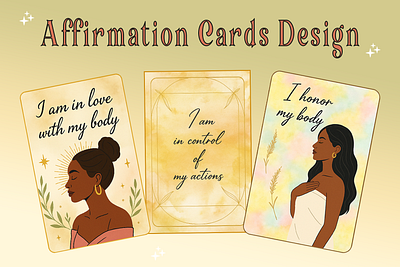 Affirmation cards design affirmation cards designs graphic design logo