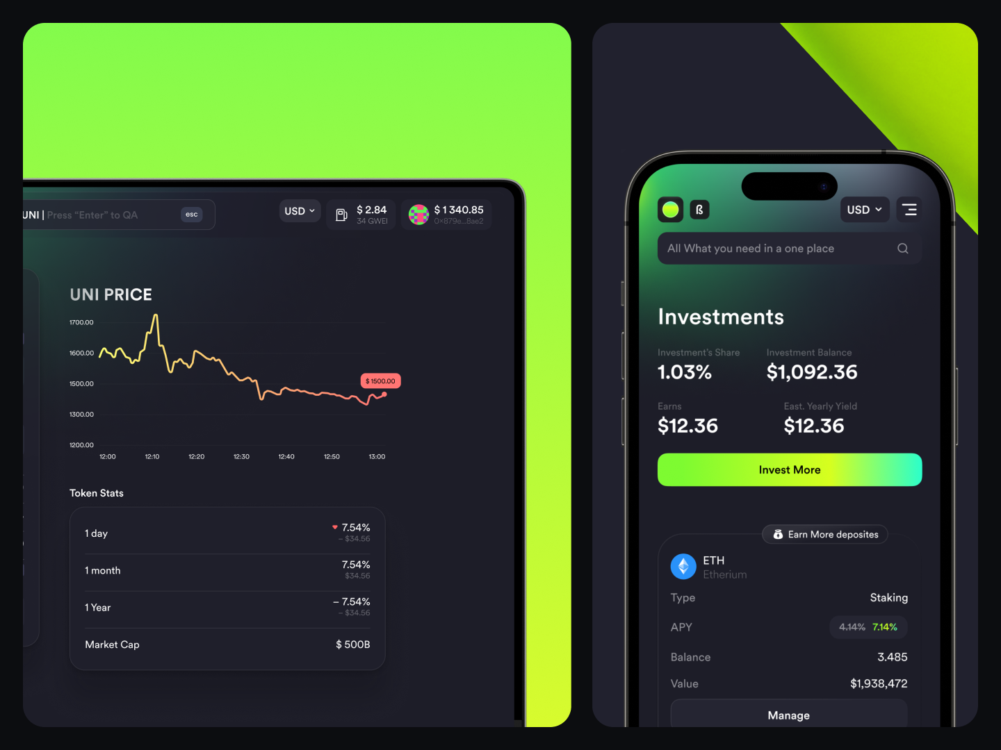 Crypto Dashboard — Charism Platform banking blockchain cefi crypto crypto currency currency dark mode dashboard defi finance fintech nft statistics ui uiux ux wallet web web design web3