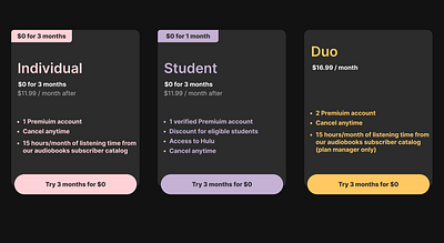 Daily UI #30 - Pricing daily 100 challenge dailyui dailyui 030 interaction mobile ui prices pricing pricing page pricing plan uiux design web design