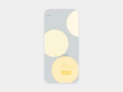 Butter’s rating flow animation app app design branding design interaction interaction design interface ui