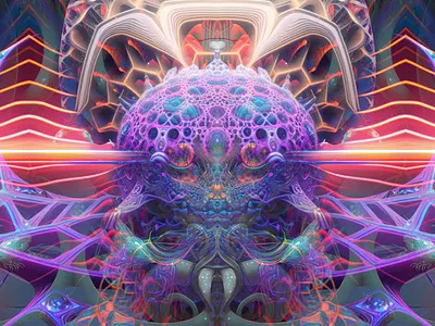 Limbic Isometries abstract animation color colorful forms futuristic geometric gradient graphic design illustration imagination motion graphics pattern print prism psychedelic shading shapes vibrant vintage