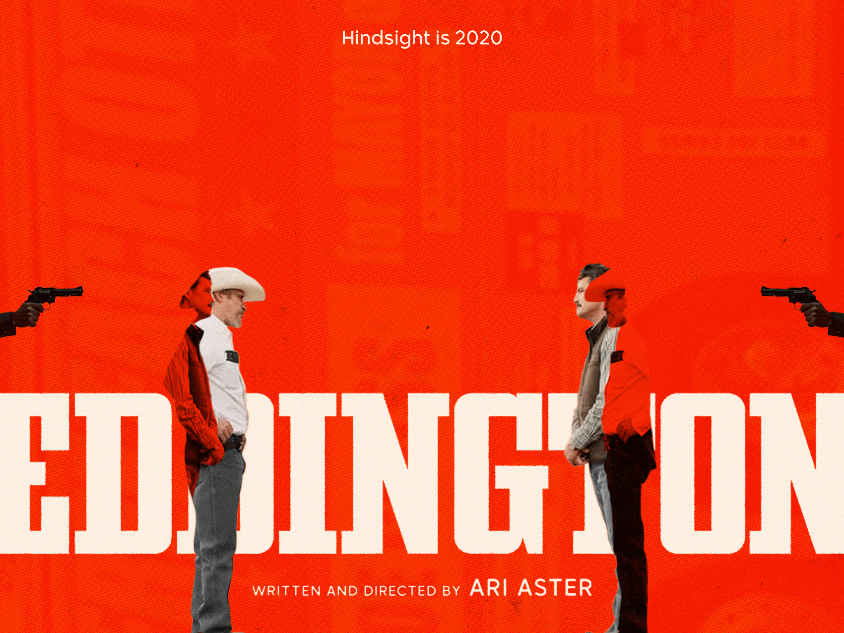 Eddington a24 animation ari aster design eddington emma stone joaquin phoenix key art motion graphics movie movie poster movie posters movies pedro pascal poster poster design posters type typography western
