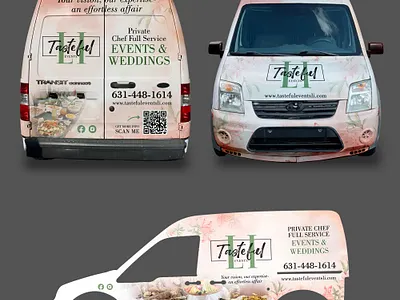 🚐 Full Vehicle Wrap Design for Tasteful Events | Elegant Brandi design strategy
