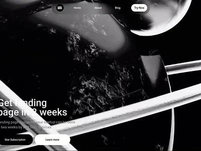 Landing page 3D animation 3d animation landing page