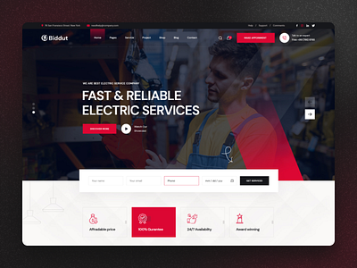 Biddut - Electricity Services WordPress Theme