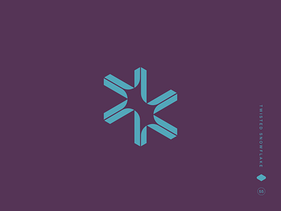 Twisted Snowflake abstract snowflake arctic branding blue gradient mark cold palette crisp vector digital winter fractal inspired frosty branding frozen symbol geometric snowflake ice crystal logo ice identity ipa beer branding minimal snowflake modern flake radial symmetry symmetrical mark tech snowflake winter identity winter tech logo