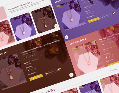 Elouré - A Jewelry Brand UI Design animation figma minimal modern design prototyping trending ui ui design uiux unique user experience web design website design wireframe