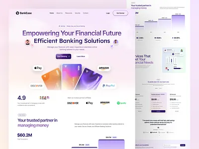 Fintech Banking Landing Page bankingapp bankingux banklandingpage bankui cleanui dribbbleinspiration figmadesign financeplatform fintechdesign fintechsaas fintechstartup fintechui modernlandingpage saaslandingpage techstartup uiuxdaily uiuxinspiration uxcase uxuidesign webuidesign