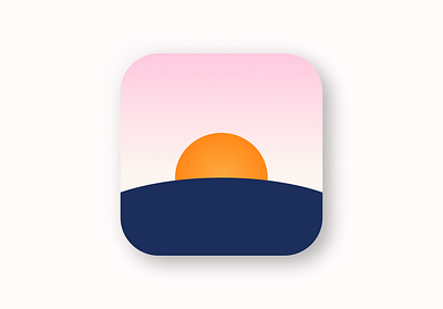 App Icon - Daily UI #005 app dailyui design logo sun sunrise sunset ui