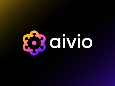 ai logo - aivio is an AI-powered conversational assistant. ai app logo ai assistant ai brilliance ai chat logo ai logo ai tech logo aivia ai assistant logo branding chat gpt data flow gradient intelligence logo intelligent conversation modern ai logo smart creative timeless simple software logo