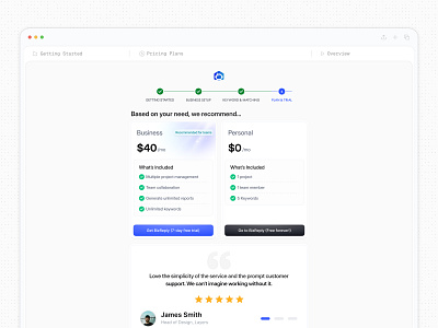 Onboarding Pricing & Trial Plan SaaS UI free trial minimal minimalism pricing onboarding payments plans pricing card pricing page pricing plan product design ricing table saas interface saas plans saasfactor subscription top saas agency trial plan web app web design
