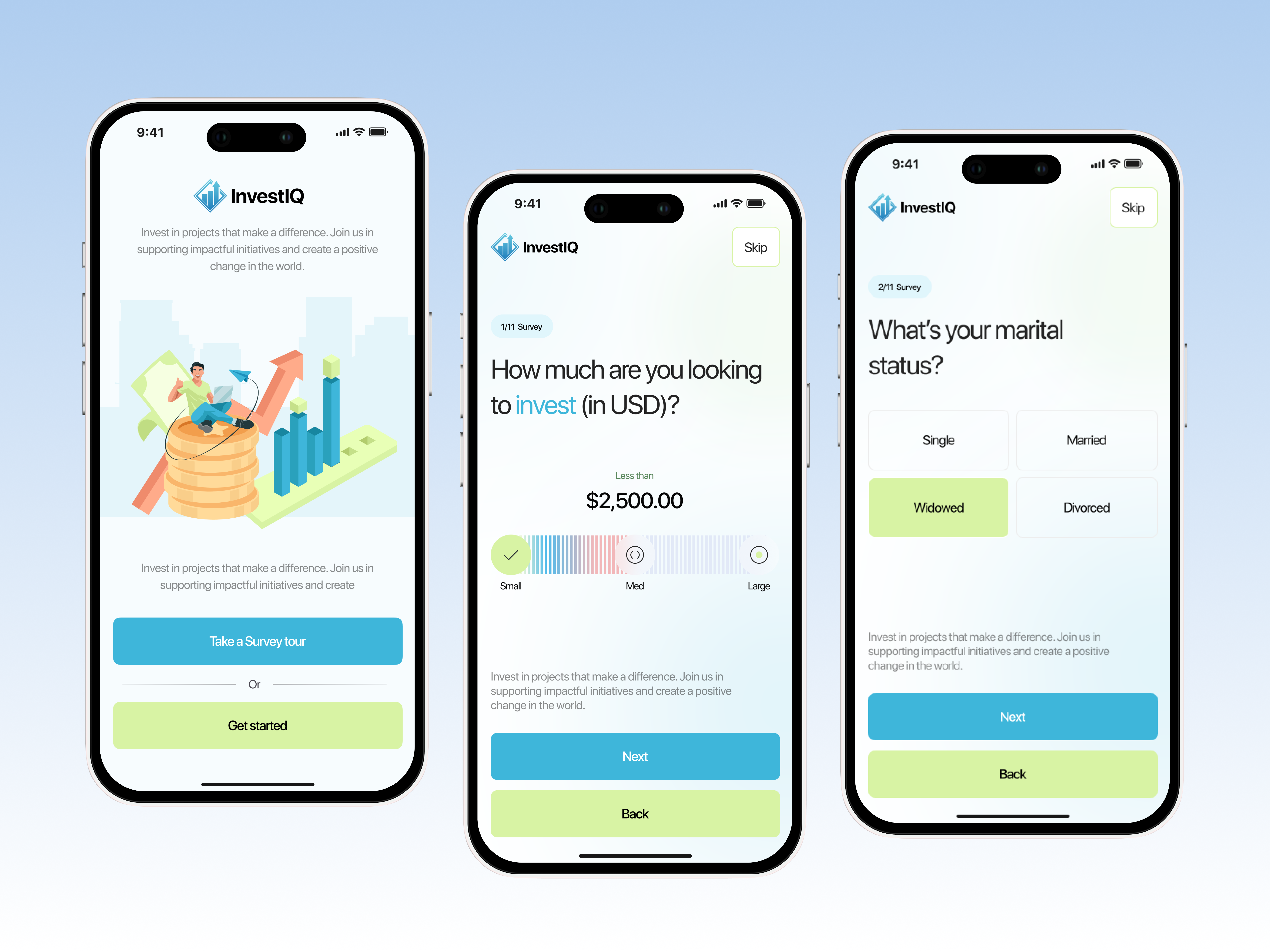 Example of Mobile App Design (5 Screens)