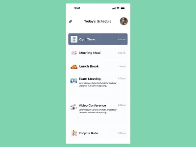 Schedule #DailyUI 071 design ui ui design uiux uiux design user interface