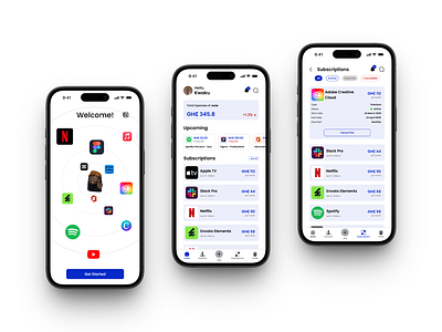 SubSync - A Smarter Way to Track Software Subscriptions. app appdesign casestudy design mobileapp software subscription ui uidesign uiux userexperience ux