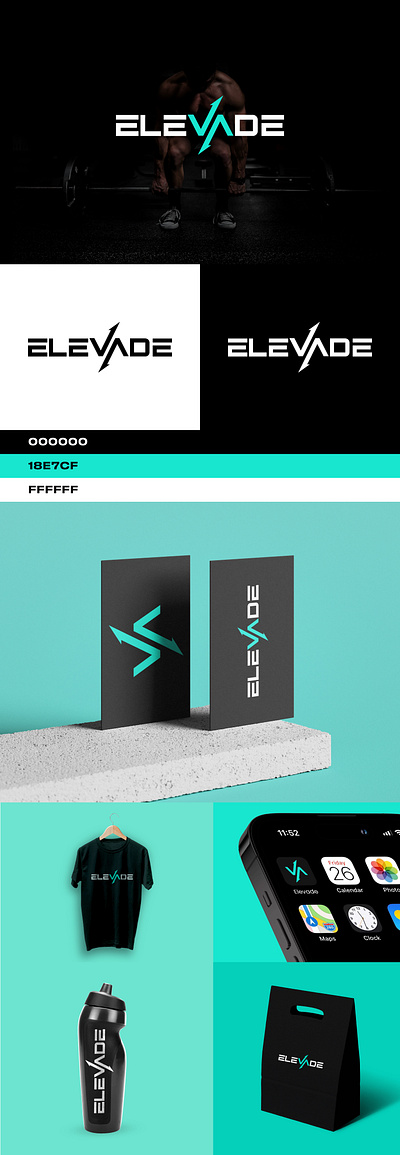Elevade Logo Design brand identity branding graphic design lettermark logo logo logo design minimalist logo typo logo visual identity wordmark logo