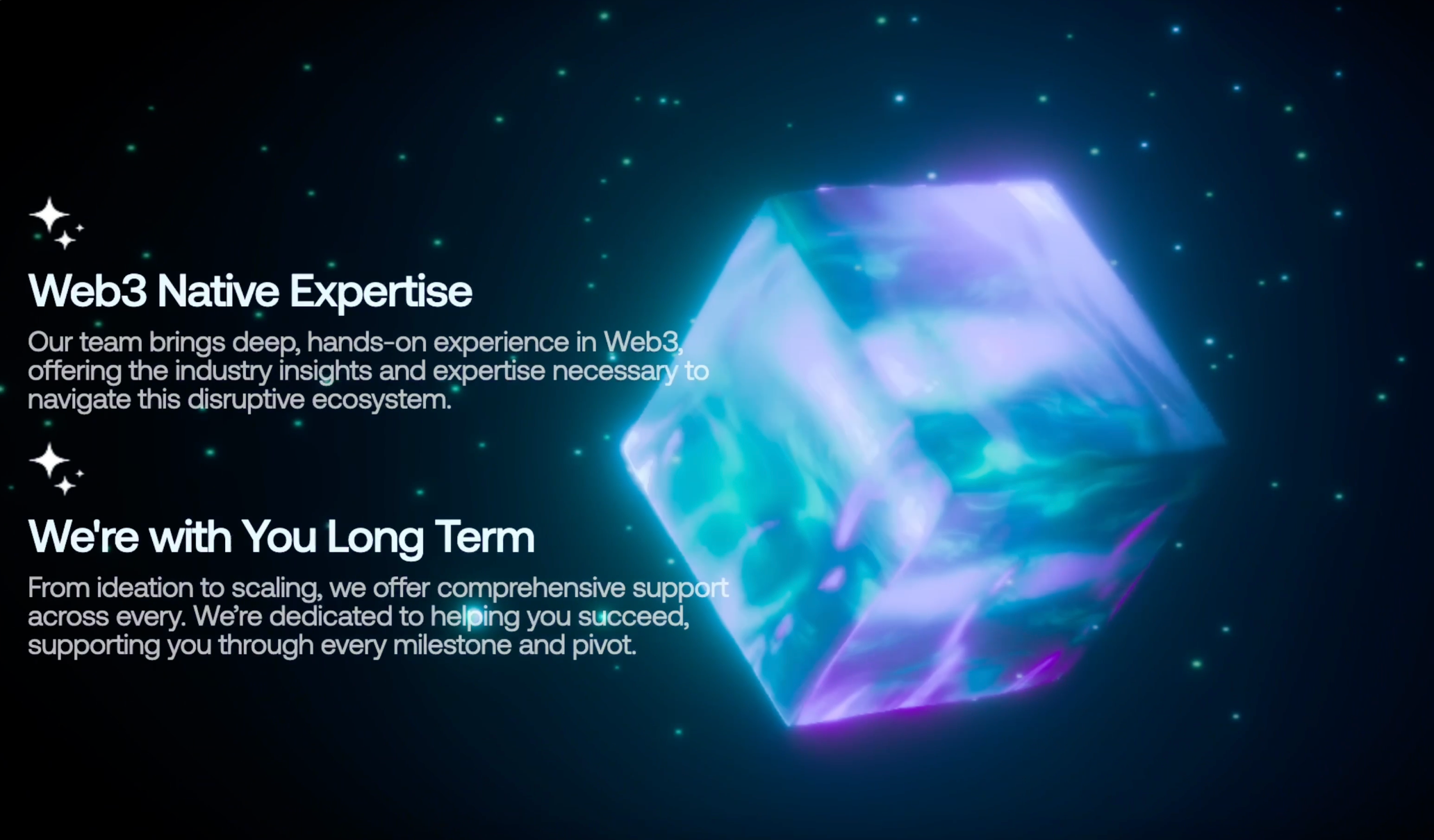 No-Code Investor 3D Website 3d investor website saas start ups technology web3 web3 website webgl websites