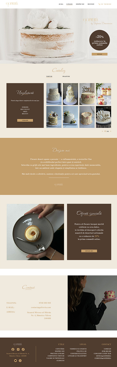 Cake shop - landing page