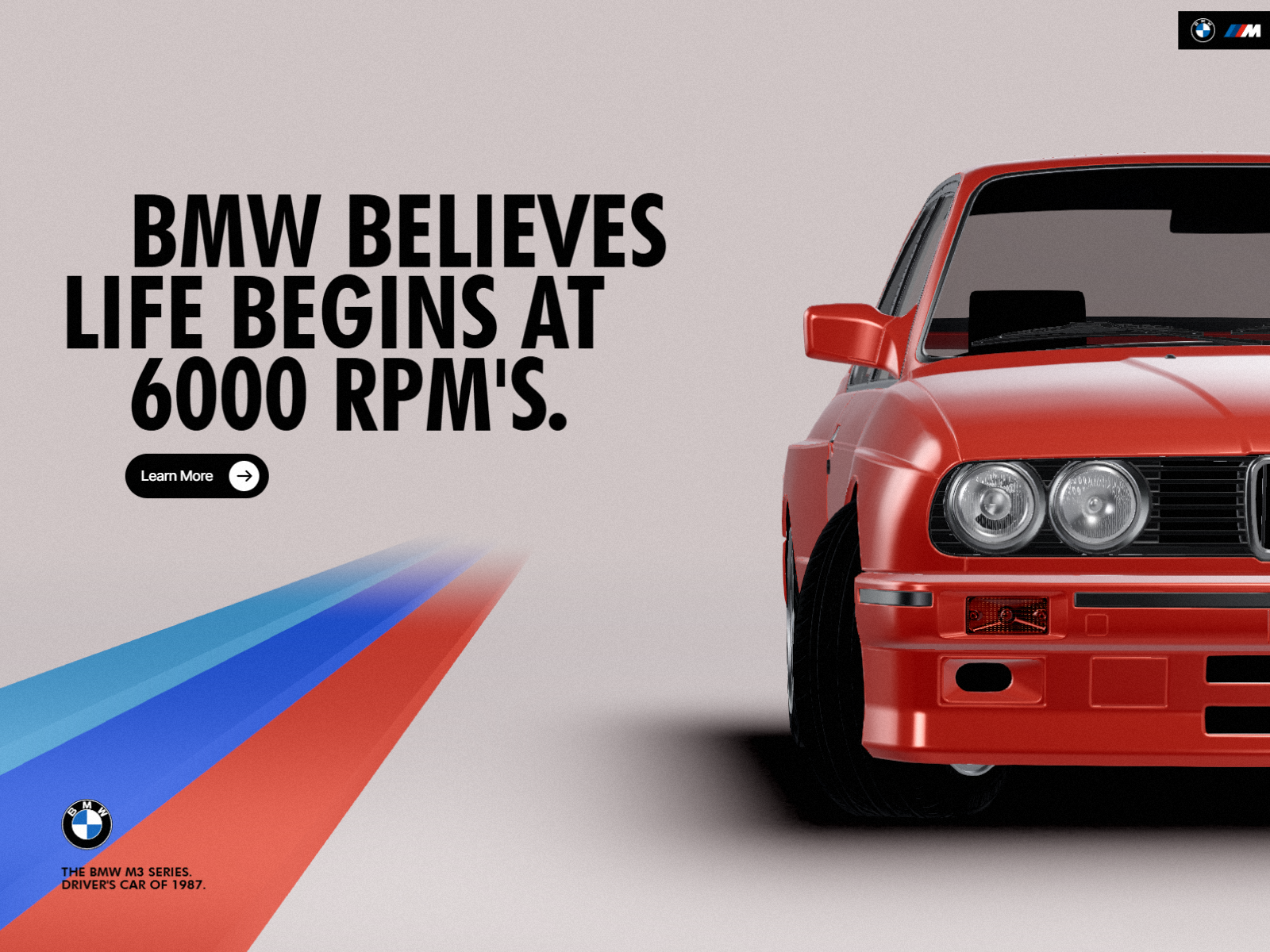 BMW No-Code 3D Website 3d animation automotive website car website design retail website ui ux webgl website template websites