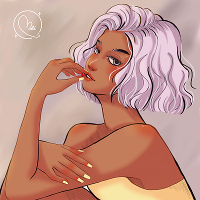 Red Pill illustration portrait