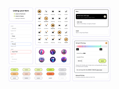 eCommerce System Widgets UI Kit Design androaid b2b buttons components design system forms free kits freebies ios widgets marketplace minimal modular product design saas sasfactor sliders top design agency ui kits widget