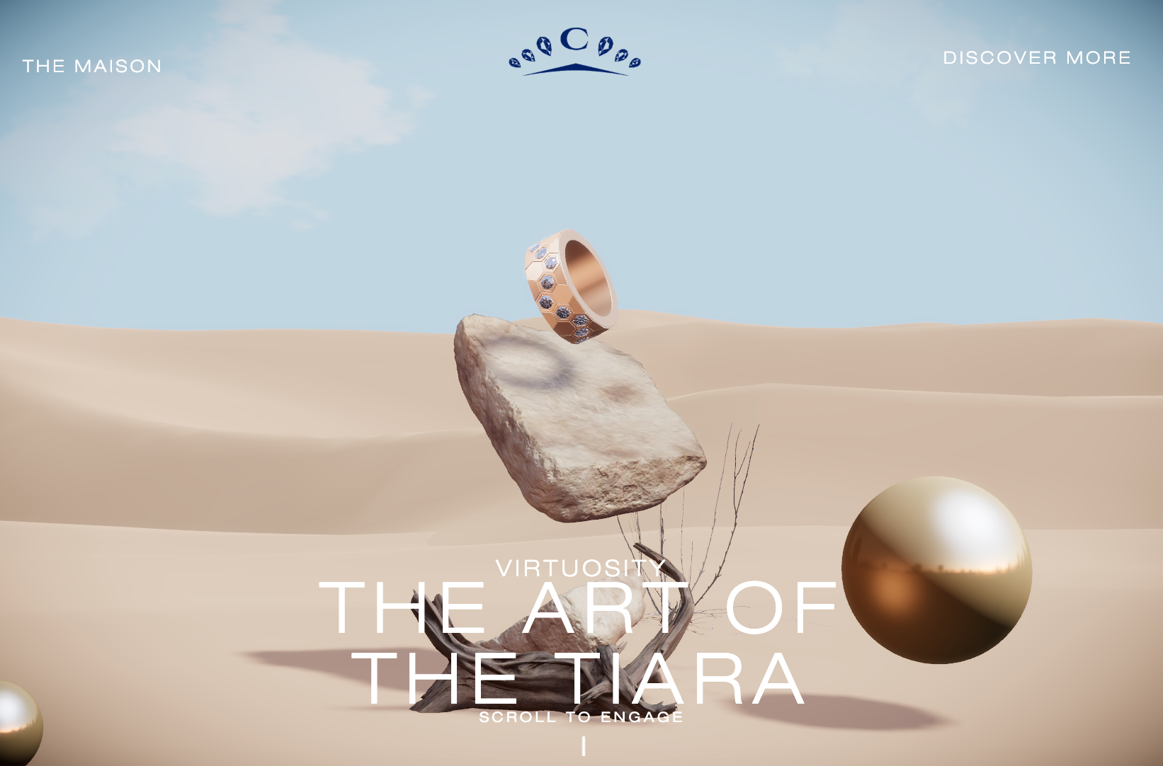 Luxury No-Code 3D Website 3d 3d website ecommerce website luxury website retail website webgl websites